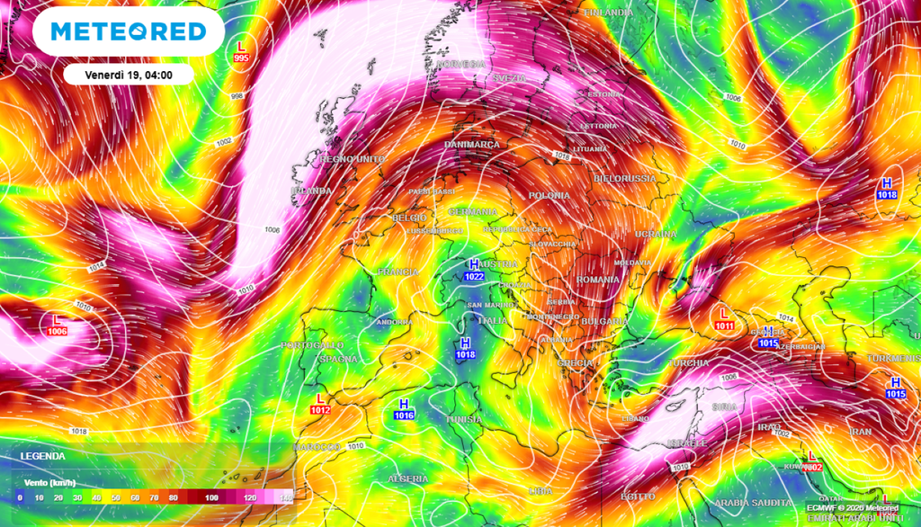 Anticiclone africano. In estate, questo sistema si espande e si sposta verso nord, formando un promontorio (ridge) che può raggiungere l’Italia, la Spagna e persino l’Europa centrale. Quando questo accade, le temperature schizzano, l’umidità relativa sale se l’aria scorre sul Mediterraneo, e arrivano le classiche ondate di caldo estive.