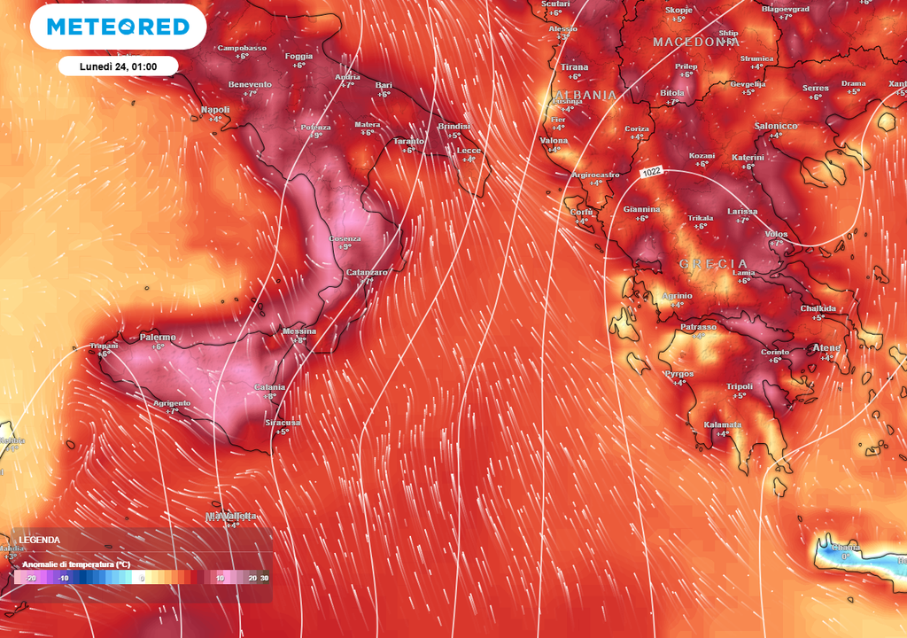 Onda di calore sulle regioni meridionali. Onda di calore sulle regioni meridionali.