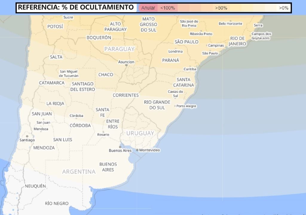 Eclipse de Sol: ¿dónde, cómo y cuándo se verá en Argentina?