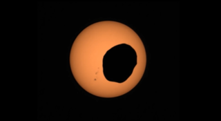 Eclipse solar en Marte