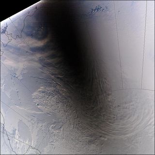 Eclipse solar sobre la Antártida