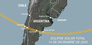 Eclipse solar total en América del Sur