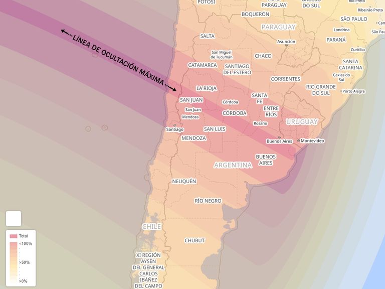 Eclipse total de Sol en Argentina