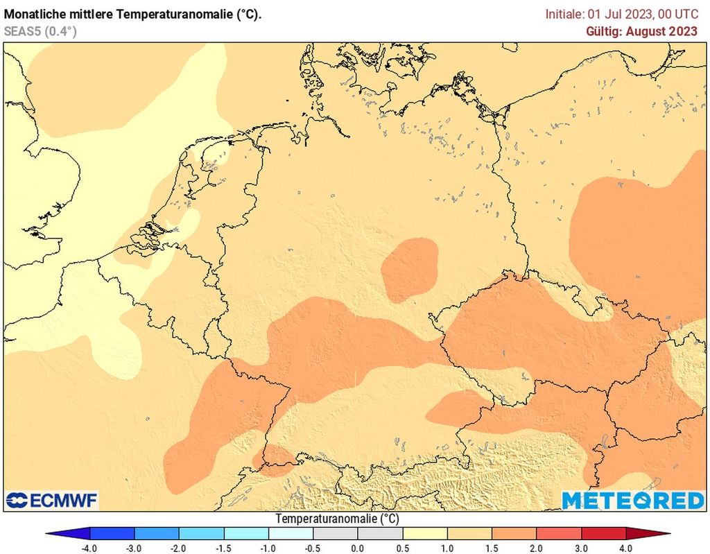 warmer bis heißer August