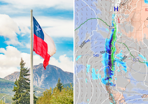 ECMWF y GFS pronostican que las lluvias de Fiestas Patrias llegar&iacute;an hasta el norte de Chile: estos son los d&iacute;as clave