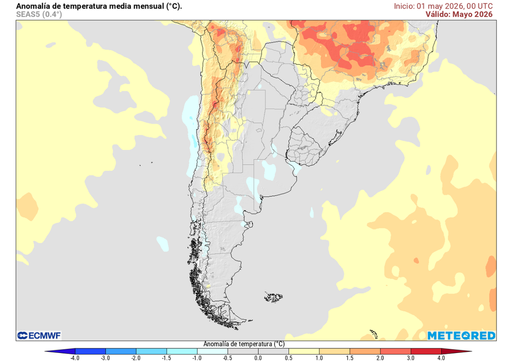El norte de Chile y parte de la zona central sufrirán con las temperaturas más cálidas durante el mes de mayo.
