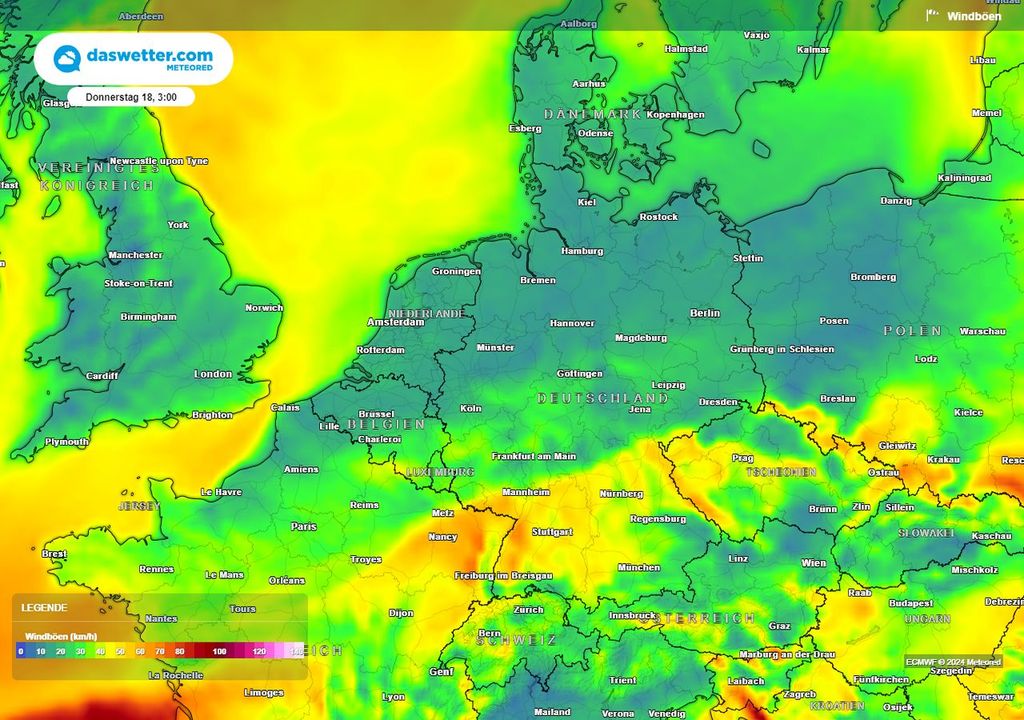 viel Wind, Schneeverwehungen
