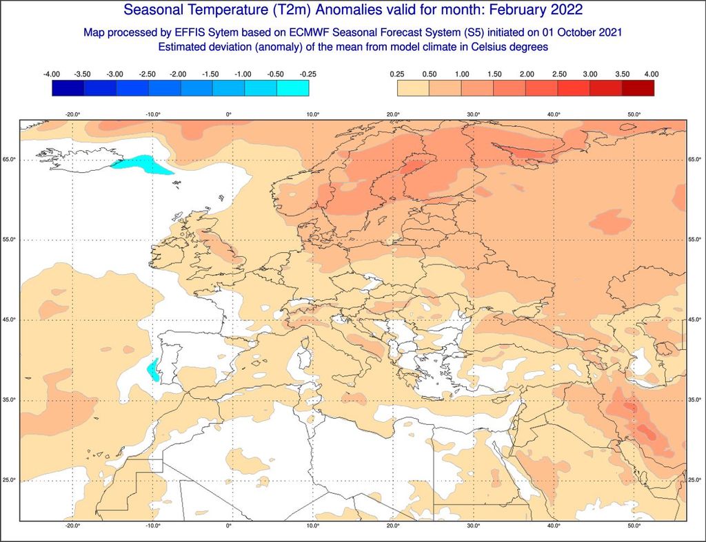 Februarprognose ECMWF