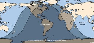 El 5 de julio habrá un eclipse penumbral de Luna con "peros"