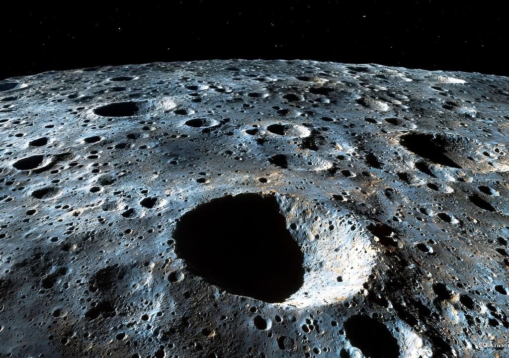 La Luna es un registro casi intacto del pasado: no tiene atmósfera, ni océanos, ni actividad geológica significativa desde hace miles de millones de años. Imágen ilustrativa creada con IA.