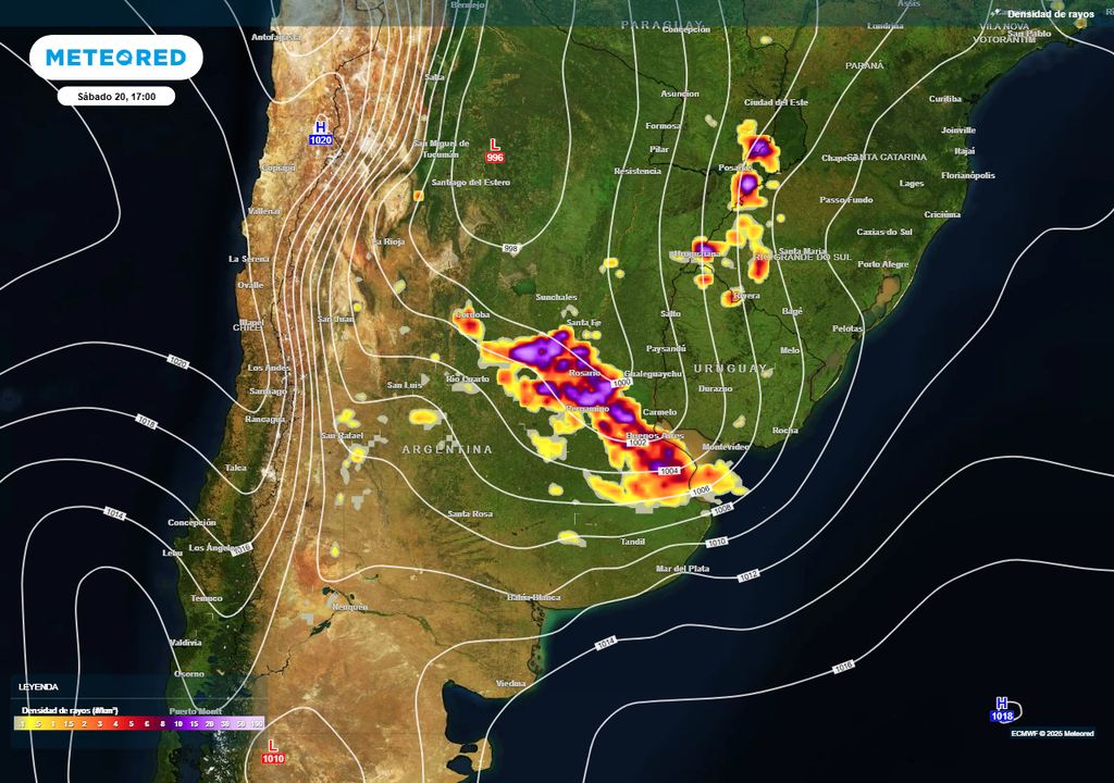 Tiempo clima pronóstico tormentas fuertes Argentina Buenos Aires granizo SMN Meteored alerta naranja
