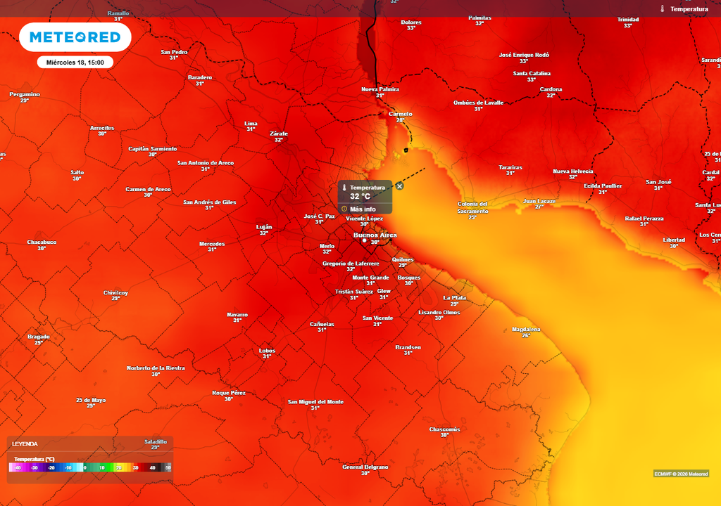 Tiempo Pronóstico AMBA Buenos Aires Clima fin de semana largo carnaval febrero Se esperan máximas de hasta 32 °C en el AMBA el miércoles.