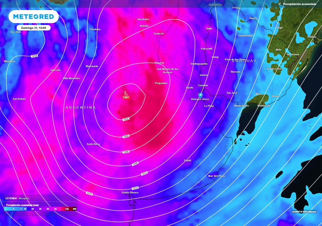 Buenos Aires ciclogénesis Tormenta de Santa Rosa agosto alerta fin de semana tiempo clima pronóstico AMBA