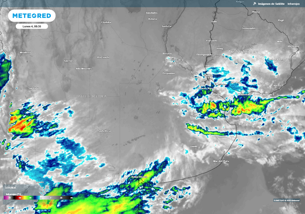 La semana comienza tiempo más templado y húmedo en Buenos Aires.