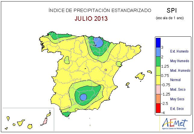 El Año Hidrológico 2012-2013: Evaluación A Julio De 2013
