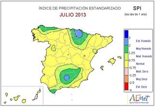 El año hidrológico 2012-2013: evaluación a julio de 2013