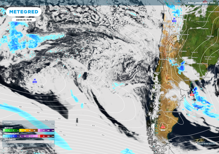 El anticicl&oacute;n se debilita y estos ser&aacute;n los efectos que causar&aacute; en Chile durante la pr&oacute;xima semana, seg&uacute;n Meteored