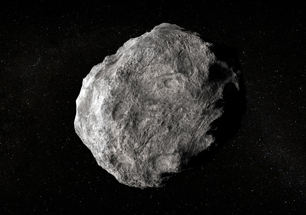 Asteroide en el espacio