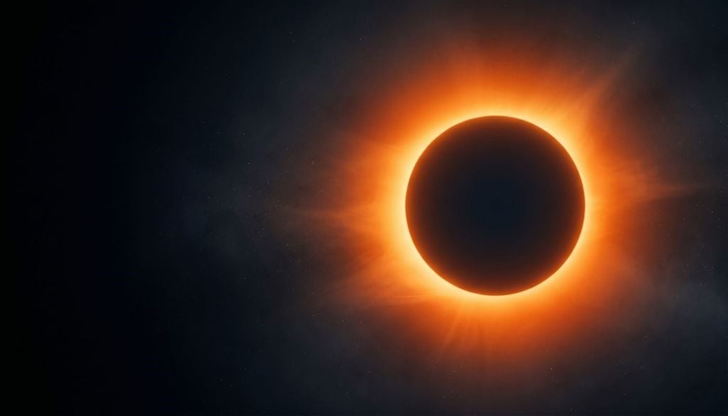 Cuando el disco de lunar cubre por completo el disco solar se develan las características físicas del Sol.