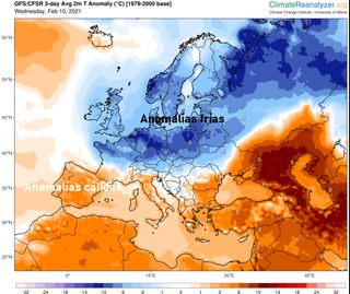 El Atlántico como “fábrica” de borrascas: aire gélido en Europa