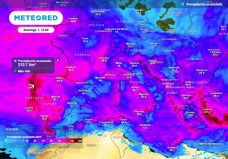 El Atl&aacute;ntico nororiental ser&aacute; un nido de borrascas hasta el 1 de febrero: Espa&ntilde;a entre los pa&iacute;ses m&aacute;s afectados