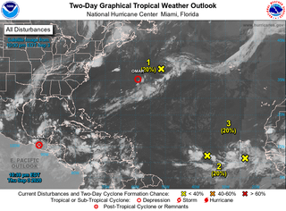El Atlántico Norte un hervidero de bajas presiones (sub)tropicales