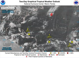 El Atlántico tropical a 10 de septiembre