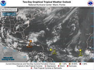 El Atlántico tropical a fecha de 12 de septiembre