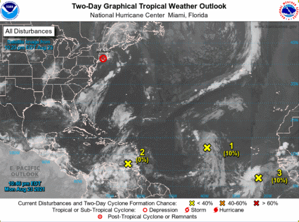 El Atlántico tropical se viste de naranjas