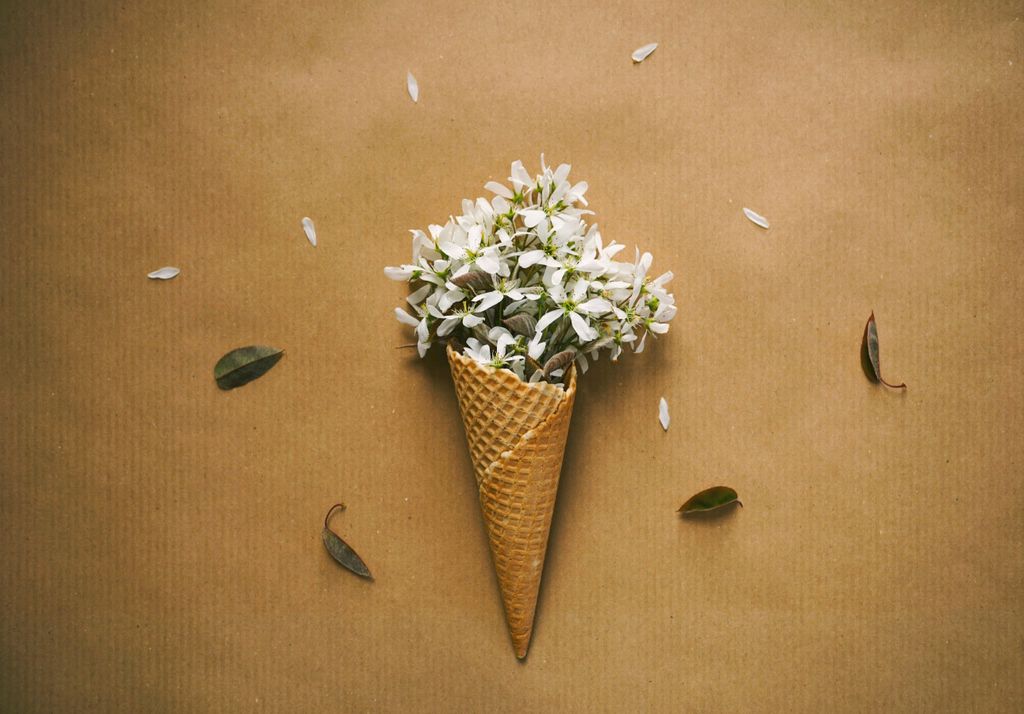 ¿Helados con flores y especias? Sí, y son deliciosos, perfectos para refrescar con un toque diferente y natural. Imagen: Michaela St