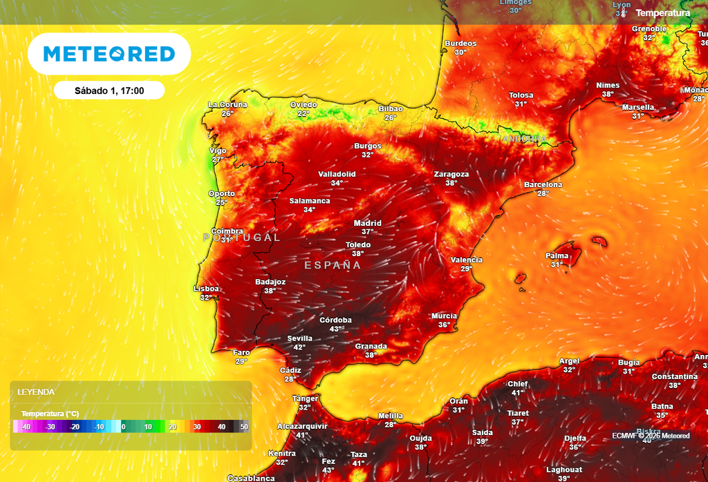 Más que por los picos, esta ola de calor destacará por la persistencia de las temperaturas elevadas.