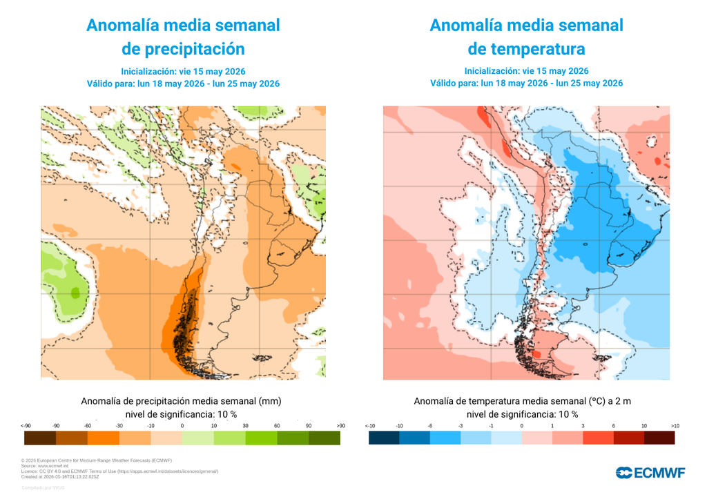 La próxima semana culminará el intenso bloqueo que impidió que los frentes y al aire frío moverse libremente. El fin de semana siguiente podría ser de tiempo amenazante y chubascos débiles en varias regiones de Chile.