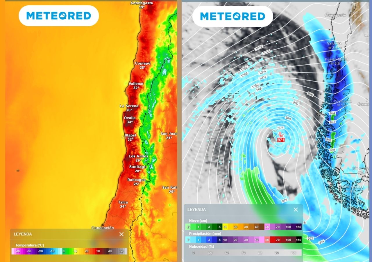 El comienzo de la segunda quincena será de contrastes en Chile. Regresarán las altas temperaturas, casi veraniegas, pero además llegarán frentes intensos al país.