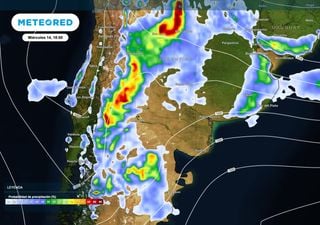 El bloqueo atmosf&eacute;rico mantiene las lluvias y tormentas en Patagonia y Cuyo: qu&eacute; se espera hasta el viernes