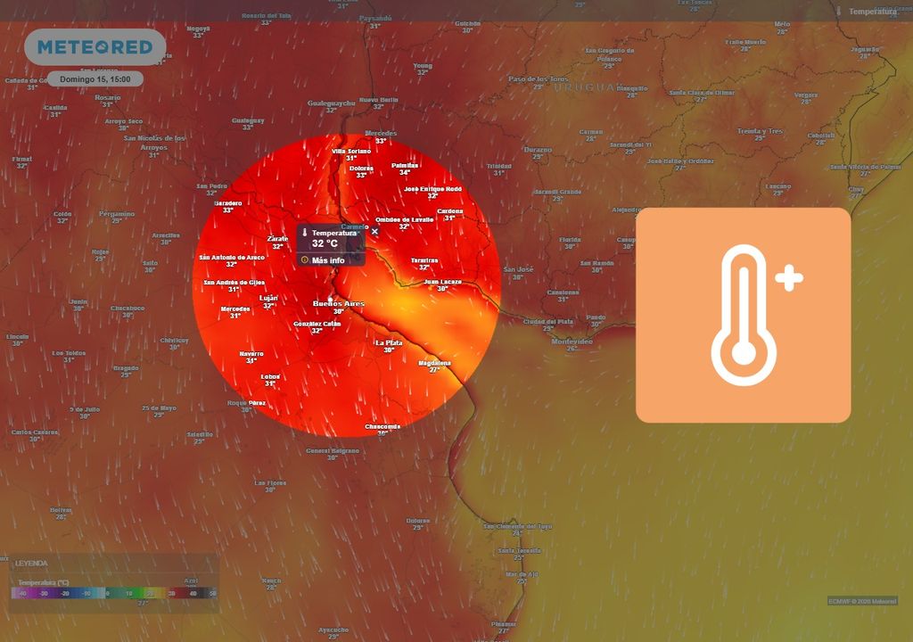 Se prevén marcas superiores a 30 °C en el AMBA a partir del domingo 15.