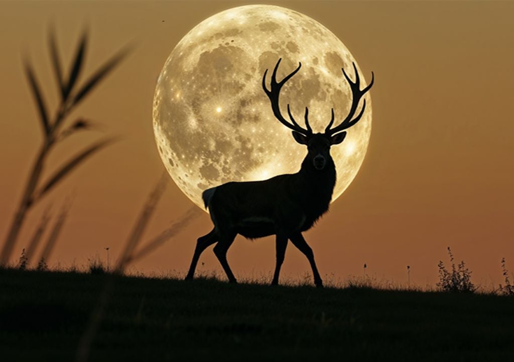 Luna llena ciervo Luna llena ciervo