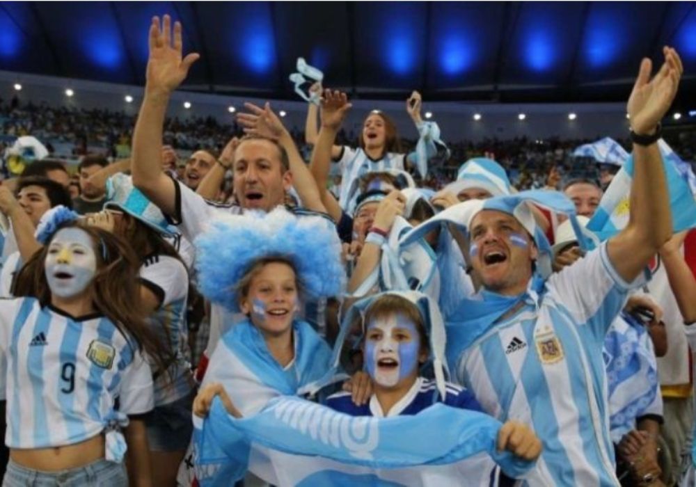 Hinchada argentina Rusia 2018 mundial