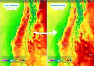 El calor da una tregua: vaguada en altura moderará las temperaturas en la zona central