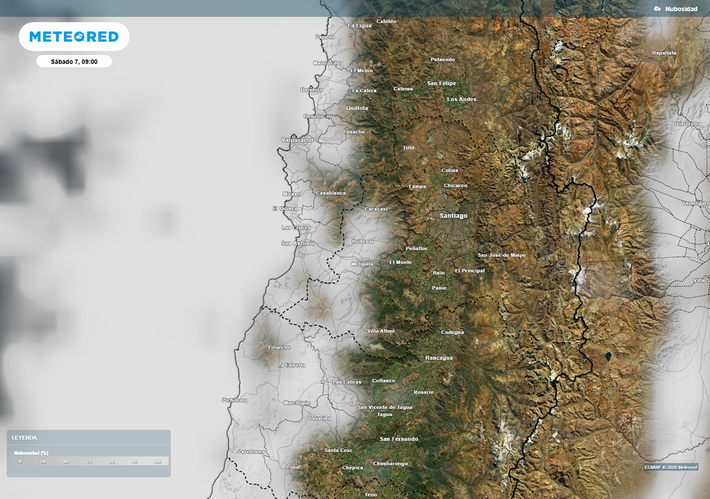 Tras varios días de calor intenso, la vaguada costera permitirá el ingreso de nubosidad y aire más fresco durante el fin de semana, moderando las temperaturas en la zona central.