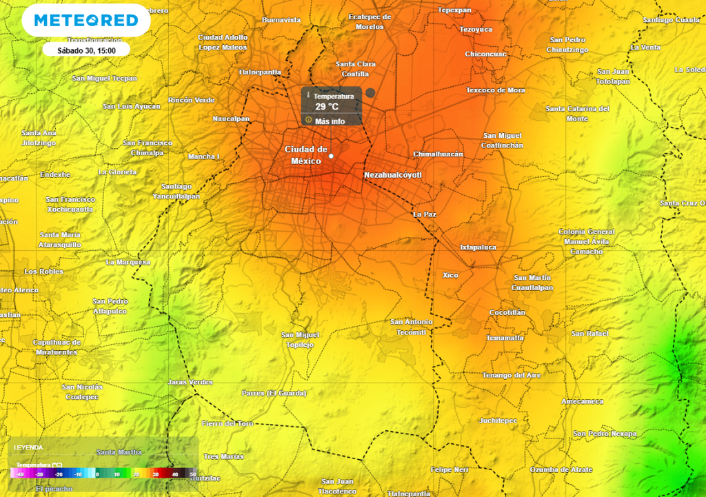 La Ciudad de México se enfrentará esta tarde a temperaturas altas de hasta 29 °C en zonas urbanas. ¡Hidrátate!