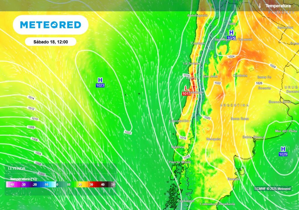 mapa de temperatura con isobaras mapa de temperatura con isobaras
