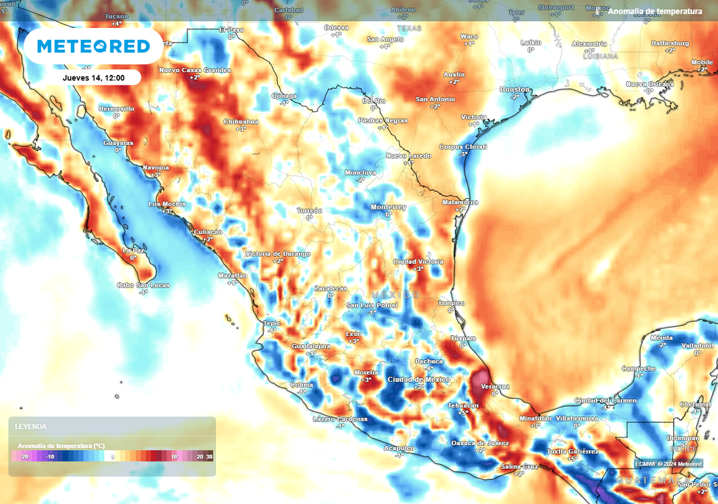 Pronóstico de anomalías de temperaturas