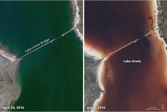 El Cambiante Color Del Lago Urmia