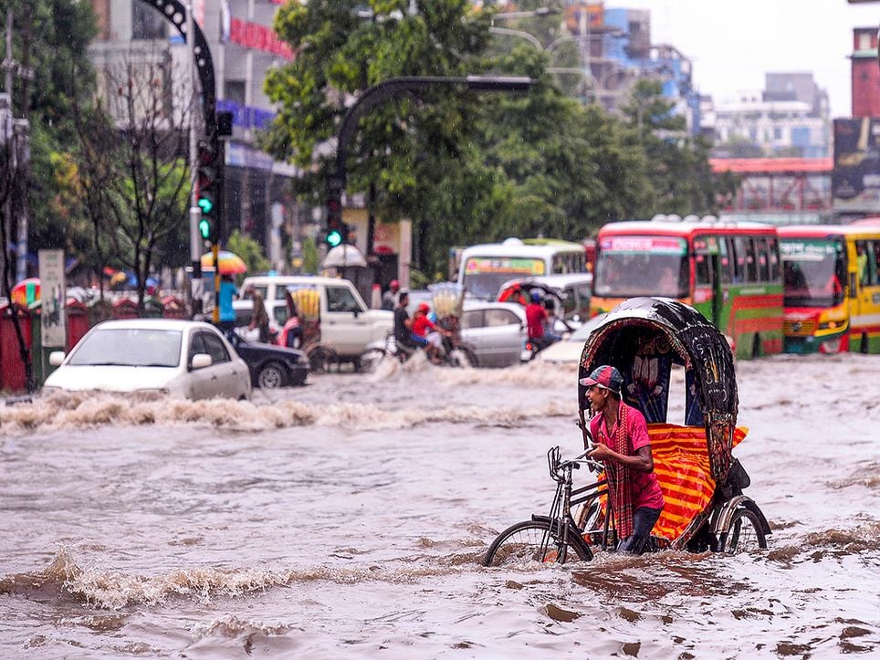 Inundaciones monzÃ³nicas en el sudeste asiÃ¡tico en el verano de 2019.