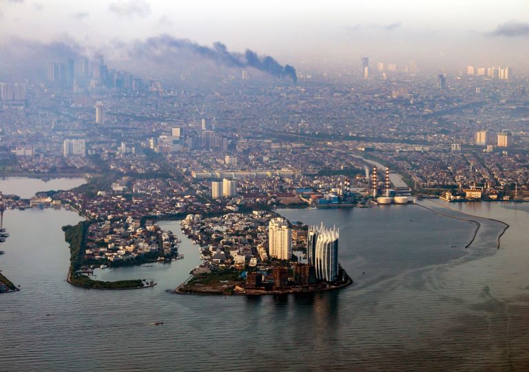 Vista aérea de Jakarta Vista aérea de Jakarta