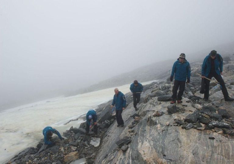 Equipo arqueológico en Noruega Equipo arqueológico en Noruega