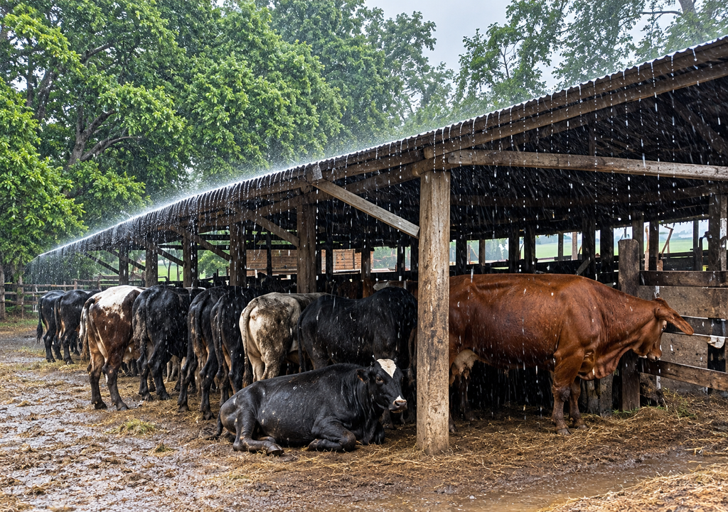 El ganado enfrenta las consecuencias de las intensas lluvias, con dificultades para acceder a forraje y zonas de resguardo, ademas de las potenciales enfermedades trasmitidas por el agua libre