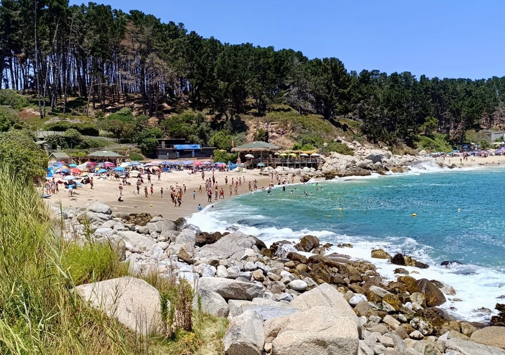Playa El Canelillo, litoral central de Chile. Playa El Canelillo, litoral central de Chile.
