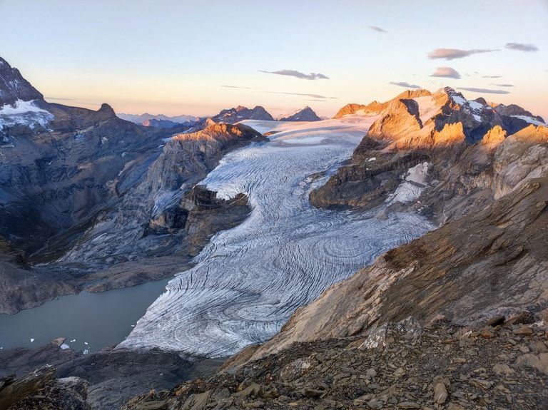 El "canto del cisne" de los glaciares suizos