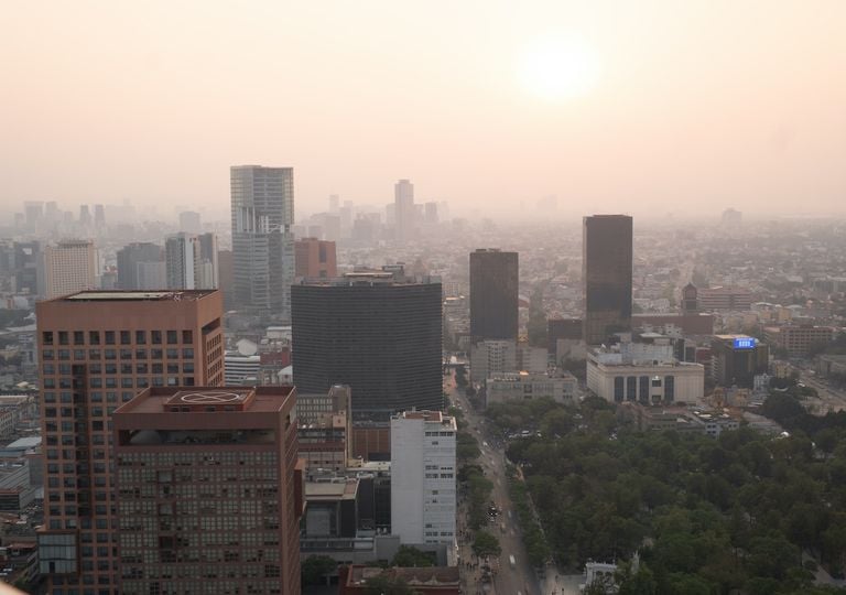 Ciudad de Mexico; humo; smog Ciudad de Mexico; humo; smog
